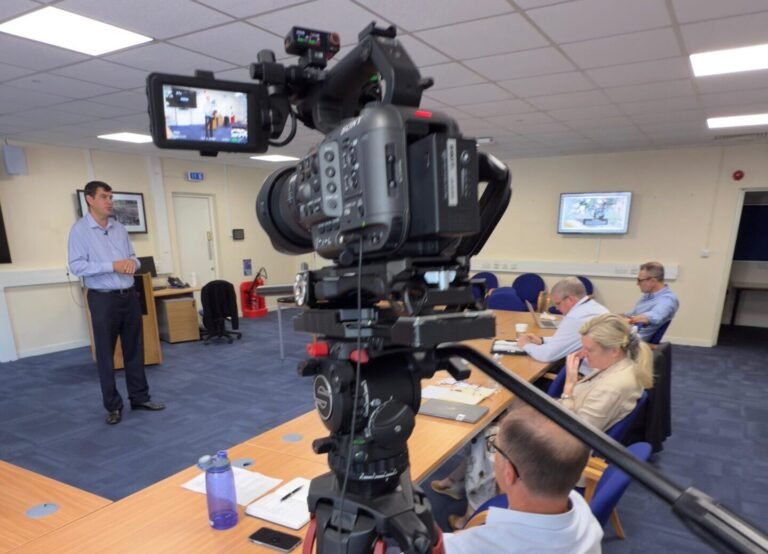 This Media Larke delivering media training in London